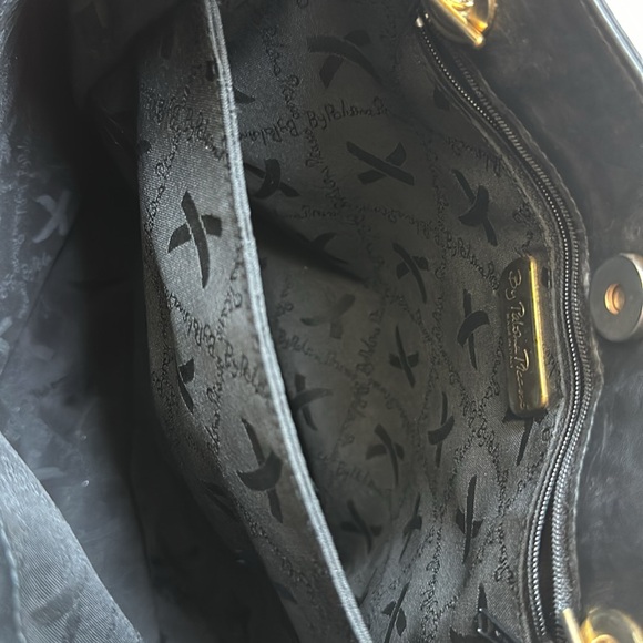 Vintage Paloma Picasso Chain Shoulder Bag Purse Black - Picture 8 of 16